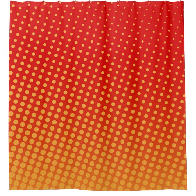 Pop art colorful background1960s,abstract,art,back shower curtain (Front)