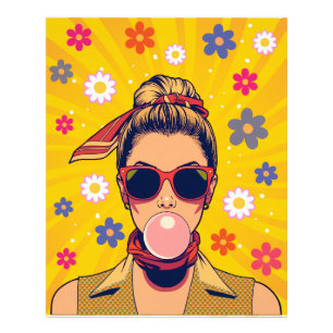 Pop Art Colorful Modern Art Vibrant Photo Print