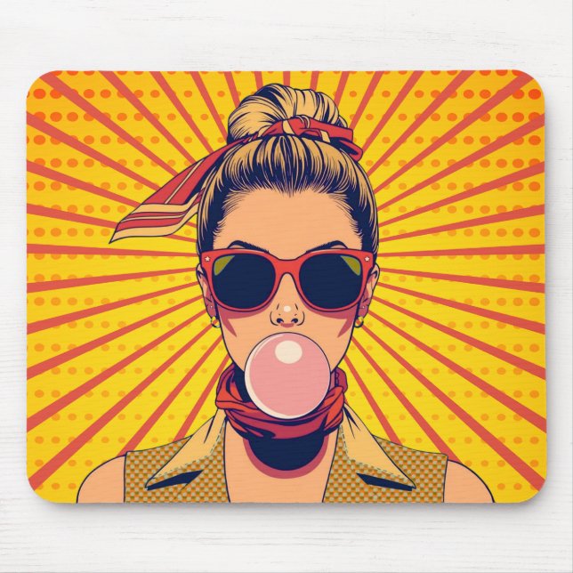  Pop Art Colorido  Arte Moderna Vibrante  Mouse Mat (Front)