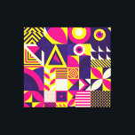 Pop art, colourful geometric shapes. canvas print<br><div class="desc">Seamless Pattern of Pop and Colourful Abstract Geometric Shape. Tile Decor Wallpaper Embrace the pop and colour with abstract geometric shapes. Add a pop of colour with a vibrant and abstract geometric pattern. pattern, vibrant, block, pop, flower, illustration, cool, abstract, fun, geometric, texture, geometry, seamless, trendy, creative, circle, decor, mosaic,...</div>