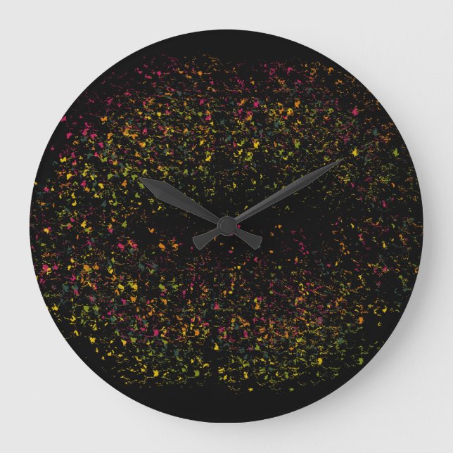Pop Art Colourful Lips Large Clock (Front)