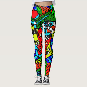 Pop Art Comic all over print funny motifs Leggings