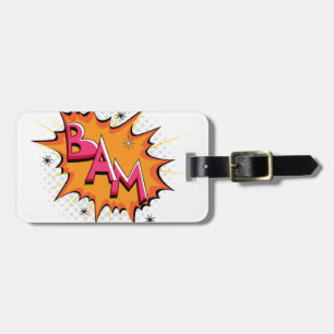 Pop Art Comic Bam! Luggage Tag