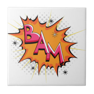 Pop Art Comic Bam! Tile