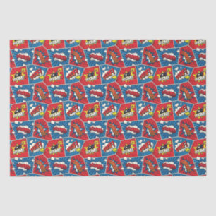 Pop Art Comic Book Panels Tissue Paper