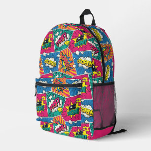 Pop Art Comic Book Printed Backpack
