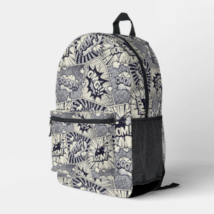 Pop Art Comic Book Printed Backpack
