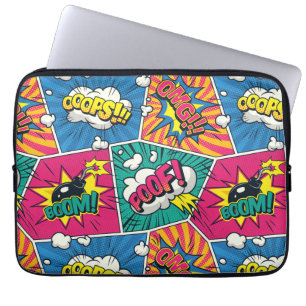 Pop Art Comic Boom Laptop Sleeve
