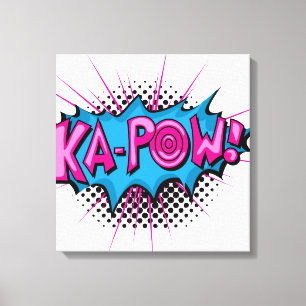 Pop Art Comic Ka-Pow! Canvas Print
