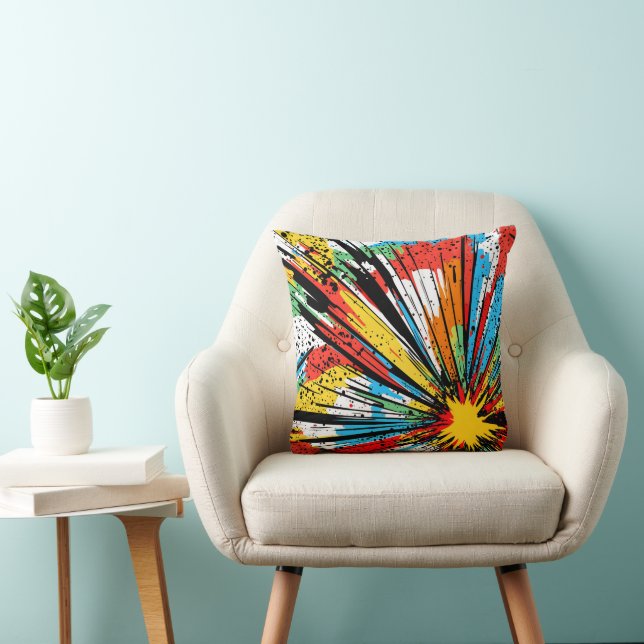 Pop Art Comic Splash Cushion (Chair)
