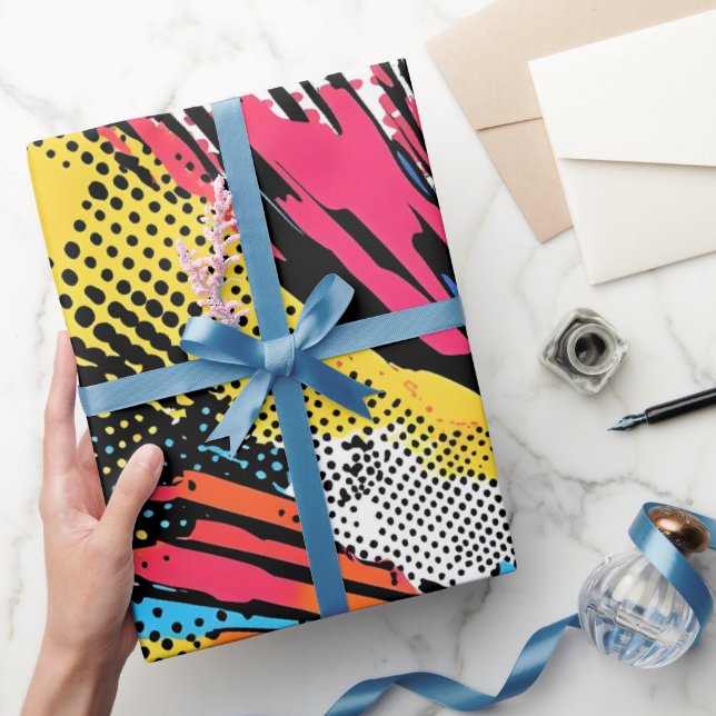 Pop Art Comic Splash Wrapping Paper (Gifting)