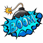 Pop Art Comic Style Bomb Boom! Photo Sculpture Magnet<br><div class="desc">This retro comic style Boom! is perfect for any super hero collector or fan boy. The bright graphics have hard lines & bold colouring.</div>