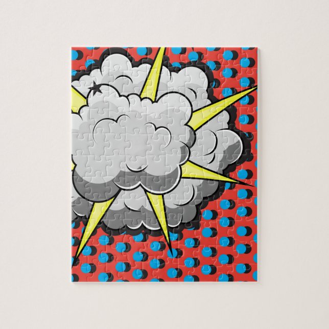 Pop Art Comic Style Explosion Jigsaw Puzzle (Vertical)