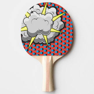 Pop Art Comic Style Explosion Ping Pong Paddle