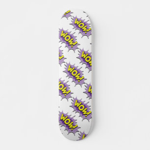 Pop Art Comic Style Wow Skateboard