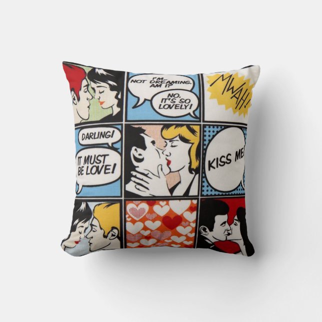 Pop Art Comics Pillow (Front)