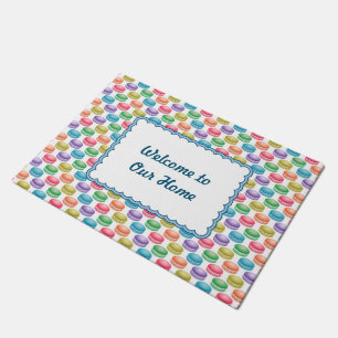 Pop Art Cookies Colourful Macarons Doormat