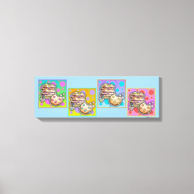 Pop Art COOKIES Gallery Wrapped Canvas (Front)