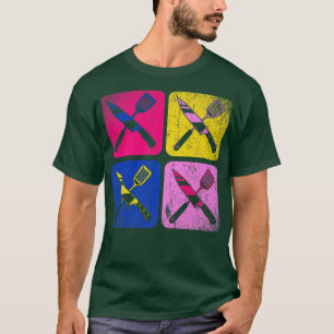 Pop Art Cooking Knives Chef Food Culinary Cooking T-Shirt