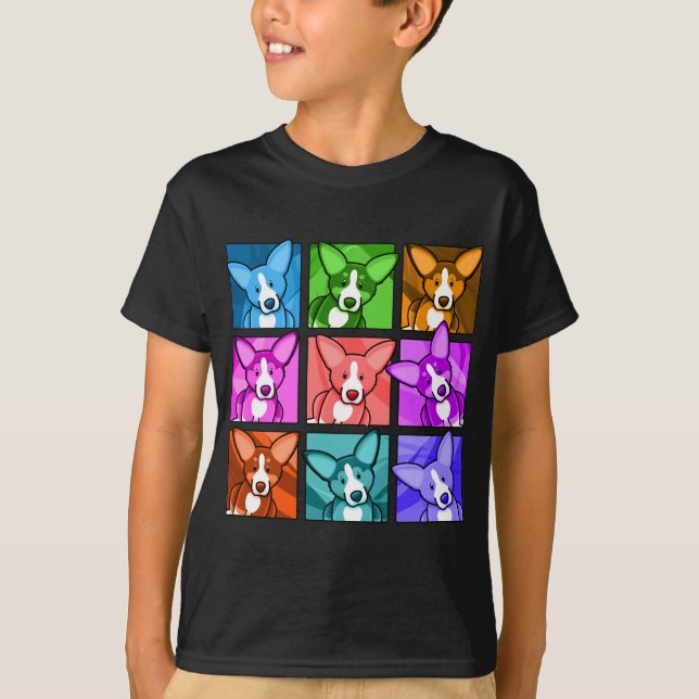 Pop Art Corgi T-Shirt (Front)