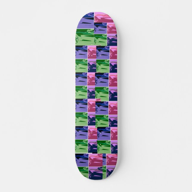 Pop Art Corvettes Skateboard (Front)