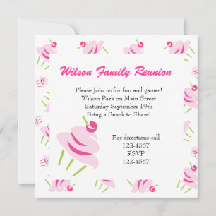 Pop aRt cuPcaKeS Invitation