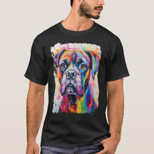 Pop Art Cute Boxer Dog T-Shirt
