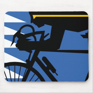 Pop Art Cyclist Mouse Mat