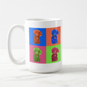 Pop Art Dachshund Coffee Mug