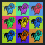 Pop Art Dachsund Doxie Panels Multi-Colour Popart Poster<br><div class="desc">This colourful and fun popart design is of my dachshund, Scooter, who at this posting is 7 years old. He is your typical standard dachshund... obnoxious, stubborn, spastic, and adorable and loveable. I nearly lost him in '09, but his vet went above and beyond to save him. He means so...</div>