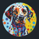 Pop Art Dalmatian Dog Clock<br><div class="desc">Pop Art Dalmatian Dog</div>