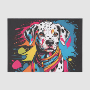 Pop Art Dalmatian Splash Tissue Paper