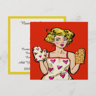 Pop Art Dinner / Cooking / Food Event Invitation