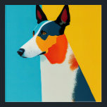 Pop Art Dog Portrait<br><div class="desc">A lovely,  vibrant portrait of a soulful canine for dog lovers of every stripe.</div>