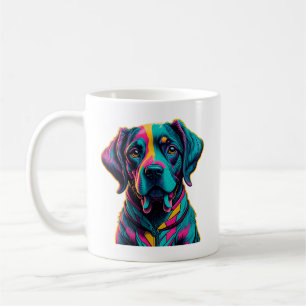 Pop Art dog to add fun and colour to your style Coffee Mug