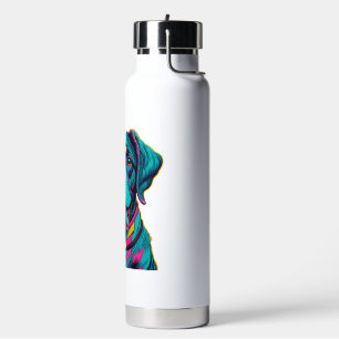 Pop Art dog to add fun and colour to your style Water Bottle