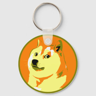 Pop Art dogecoin design Key Ring
