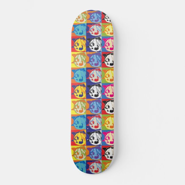 Pop Art Dogecoin  Skateboard (Front)