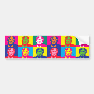 pop art donald trump bumper sticker
