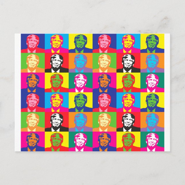 pop art donald trump postcard (Front)