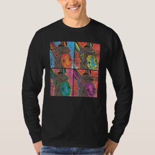 Pop Art Donkey Farm Animal Donkey T-Shirt