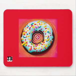 Pop Art Doughnut Mouse Mat