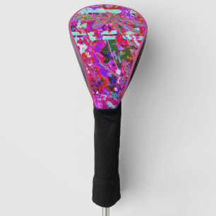 Pop Art Dragonflies on Pink Latte Mug Golf Head Cover