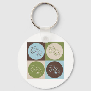 Pop Art Drama Key Ring