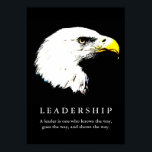 Pop Art Eagle Motivational Leadership Poster<br><div class="desc">Freedom & Courage Motivational  Eagles Images - Fearsome Patriotic Eagle - Pop Art Syle American Eagle Landing Image - Sephia Brown Tones Watercolor Effect American Bald Eagle - Fearless American Bald Eagle: Flying American Eagle Pictures - The bald eagle is the national bird and symbol of the USA.</div>
