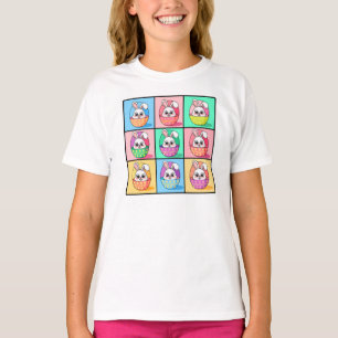 Pop Art Easter Bunny and Easter Eggs T-Shirt