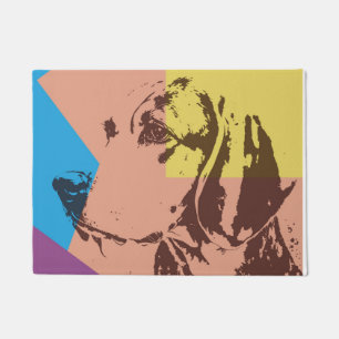 Pop Art Effect Beagle   Doormat