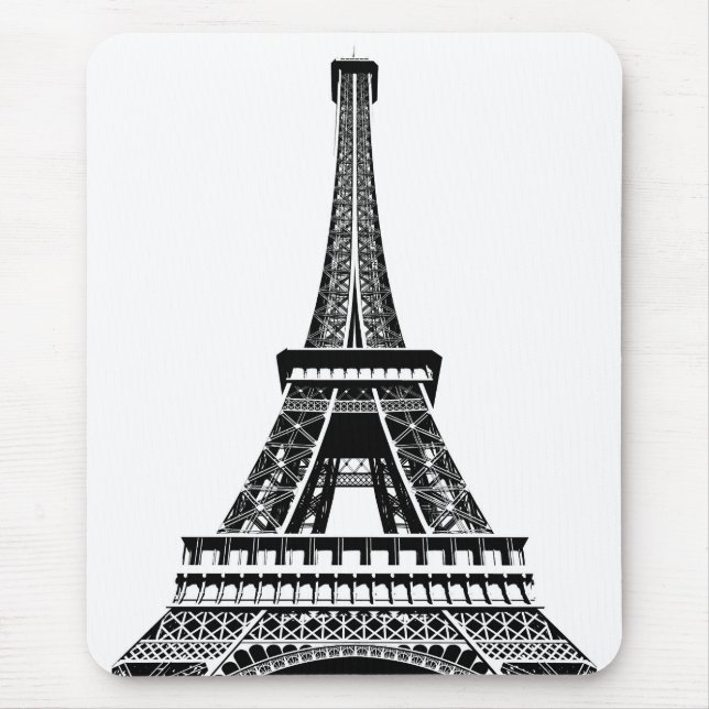 Pop Art Eiffel Tower Paris France Template Mouse Mat (Front)