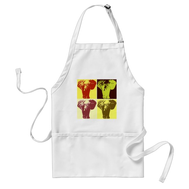 Pop Art Elephant Standard Apron (Front)