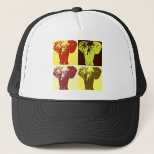 Pop Art Elephant Trucker Hat